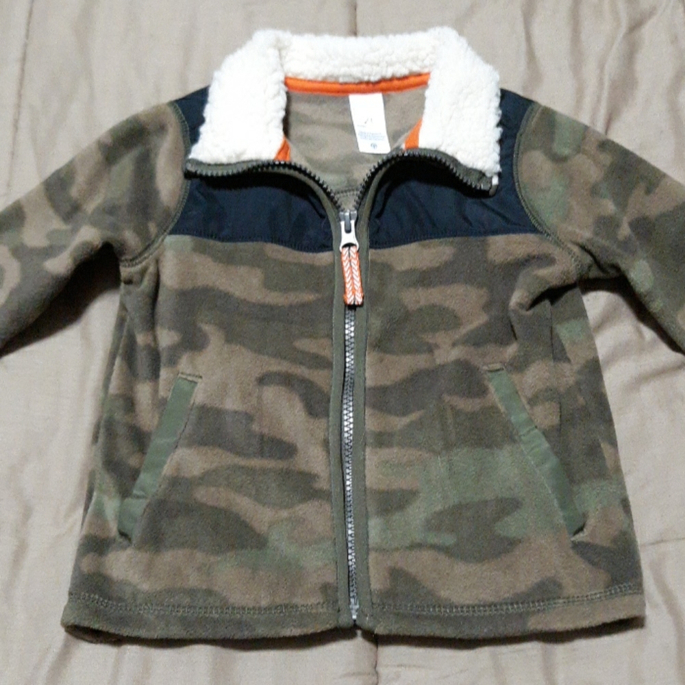Carter's zip up camo fleece